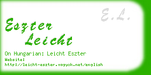 eszter leicht business card